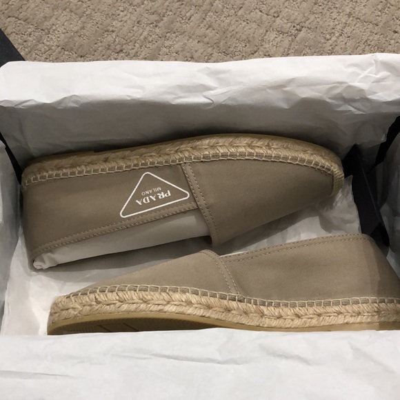 Prada Logo Gabardine Espadrilles - Picture 3 of 3